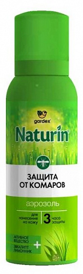 Аэрозоль-репеллент от комаров Gardex Naturin 100 мл - Фото 1 большая
