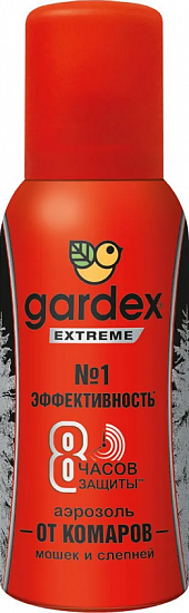 Аэрозоль от комаров и слепней Gardex Extreme Super 80 мл - Фото 1 большая