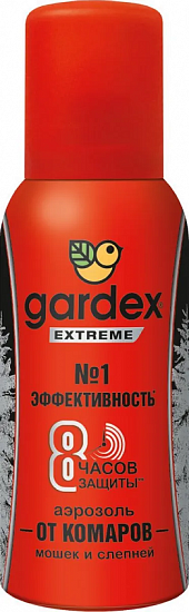 Аэрозоль Gardex Extreme Super от комаров, слепней и мошек 150 мл