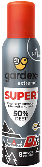 Аэрозоль Gardex Extreme Super от комаров, слепней и мошек 150мл - Фото 1 большая