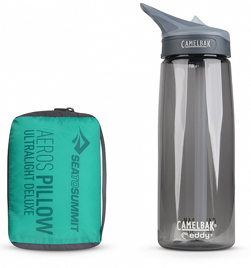 Подушка Sea to Summit Aeros Ultralight Deluxe Aqua - Фото 3 большая