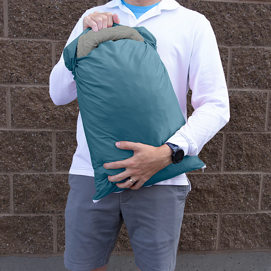 Наволочка Klymit Drift Camping Pillowcase Queen голубой - Фото 6 большая