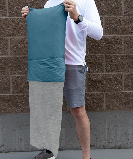 Наволочка Klymit Drift Camping Pillowcase Queen голубой - Фото 7 большая