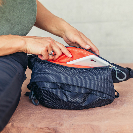 Поясная сумка Gregory Nano Waistpack Obsidan Black - Фото 4 большая