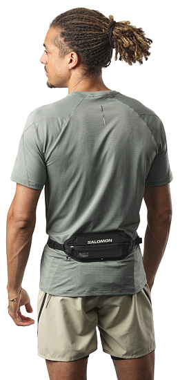 Сумка на пояс Salomon Active Black/Metal - Фото 7 большая