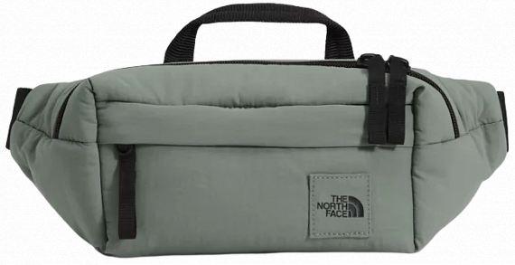 Сумка на пояс The North Face City Voyager Lumbar Agave Green-TNF Black - Фото 1 большая