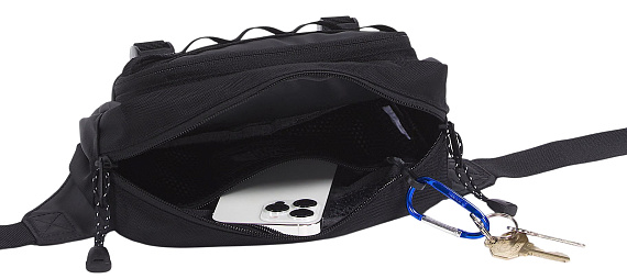 Поясная сумка The North Face Base Camp Lumbar Tnf Black/Asphalt Grey/Smoked Pearl - Фото 3 большая