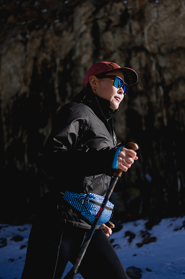 Поясная сумка Enklepp Marathon Coral Reef Blue/Black - Фото 6 большая