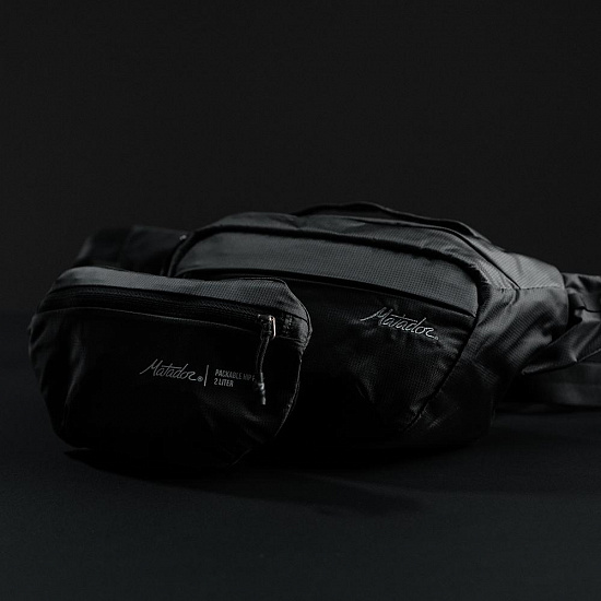 Сумка поясная Matador On-Grid Hip Pack 2 Черная - Фото 11 большая