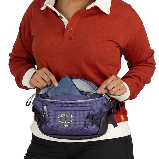 Поясная сумка Osprey Transporter Euphoria Purple/Purple Ink - Фото 15 большая