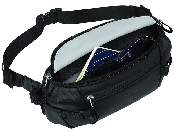 Поясная сумка Osprey Transporter Raven Black/Black - Фото 3 большая