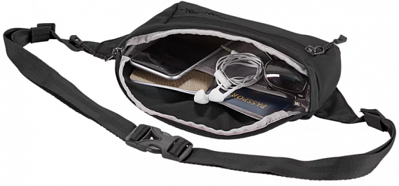 Поясная сумка Eagle Creek Stash Cross Body Bag Black - Фото 4 большая