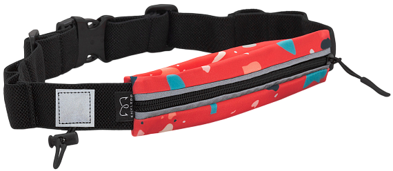 Поясная сумка Enklepp Run Belt Fast Red Terrazzo - Фото 2 большая