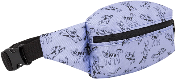 Поясная сумка Enklepp Mako 2.0 Retro Cats - Фото 2 большая