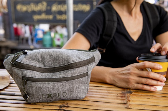 Сумка поясная Exped Mini Belt Pouch Grey Melange - Фото 2 большая
