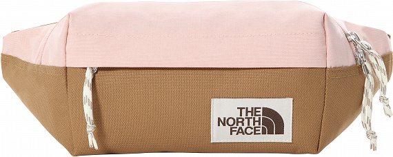 Поясная сумка The North Face Lumbar Evening Sand Pink Dark Heather-Utility Brown-Vintage White - Фото 1 большая
