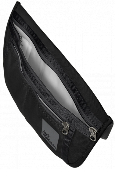 Поясная сумка Jack Wolfskin Document Belt De Luxe Black - Фото 3 большая