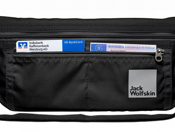 Поясная сумка Jack Wolfskin Document Belt De Luxe Black - Фото 5 большая
