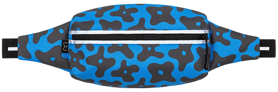 Поясная сумка Enklepp Marathon Black Flowers/Blue - Фото 1 большая