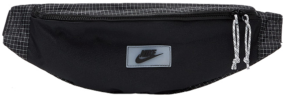 Поясная сумка Nike Heritage Black/Black/White - Фото 1 большая