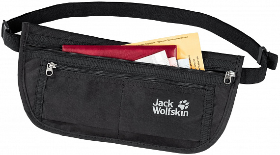 Поясная сумка Jack Wolfskin Document Belt De Luxe Black - Фото 5 большая
