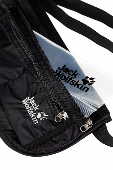 Поясная сумка Jack Wolfskin Document Belt De Luxe Black - Фото 4 большая