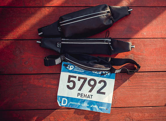 Поясная сумка Enklepp Run Belt Fast Black - Фото 6 большая