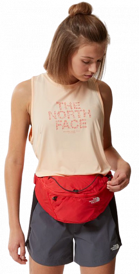 Поясная сумка The North Face Lumbnical S Horizon Red/TNF White - Фото 3 большая