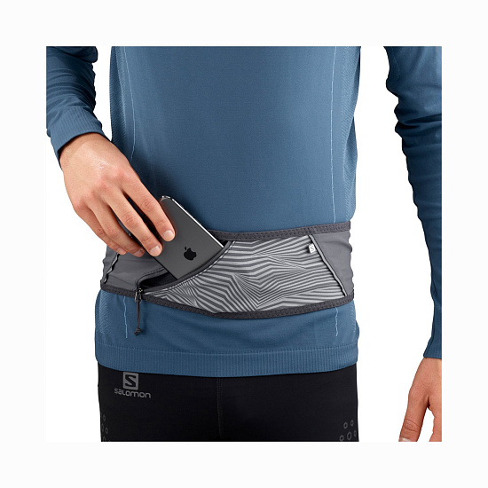 Поясная сумка Salomon Pulse Belt Nocturne Black - Фото 3 большая