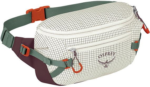 Поясная сумка Osprey Transporter Mystery White/Moody Burgundy - Фото 2 большая