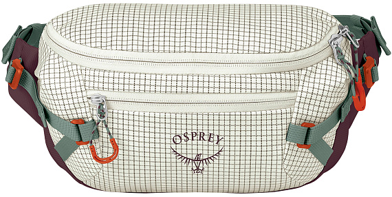 Поясная сумка Osprey Transporter Mystery White/Moody Burgundy - Фото 1 большая