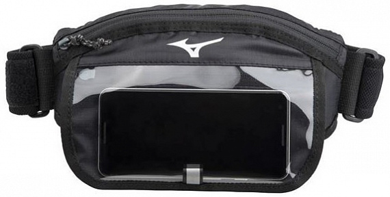 Поясная сумка Mizuno Waist Pouch M чер - Фото 3 большая