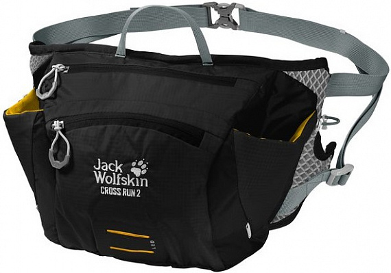 Поясная сумка Jack Wolfskin Cross Run 2 Black - Фото 1 большая