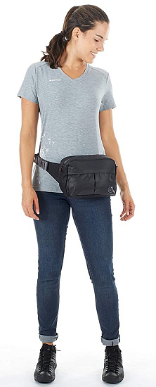 Поясная сумка Mammut Waistpack Urban 3,5 Black - Фото 3 большая