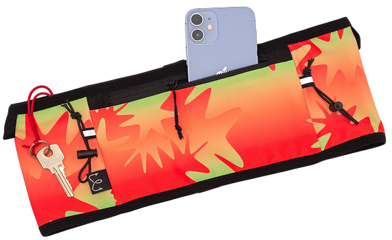 Поясная сумка Enklepp Tiksi Waist Belt 2.0 Zig Zag Gradient Red - Фото 5 большая