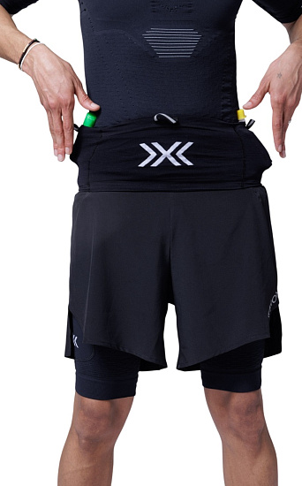 Пояс для бега X-Bionic Running Belt Black/X White - Фото 6 большая