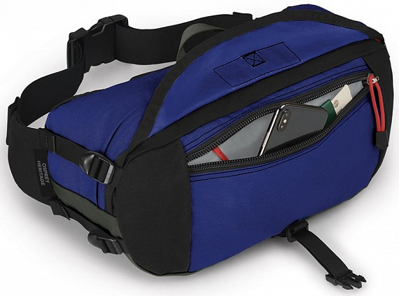 Поясная сумка Osprey Heritage Waist Pack 8 Blueberry - Фото 4 большая