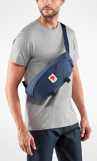 Поясная сумка Fjallraven Ulvo Hip Pack Large Black - Фото 4 большая