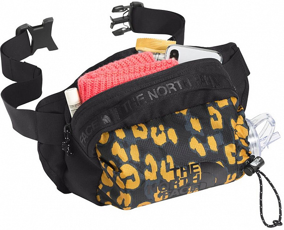 Поясная сумка The North Face Bozer Hip Pack III L Arrowwood Yellow Leopard Print/TNF Black - Фото 3 большая
