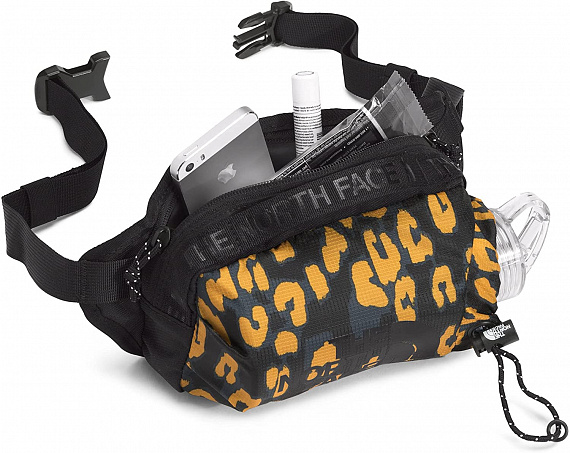 Поясная сумка The North Face Bozer Hip Pack III S Arrowwood Yellow Leopard Print/TNF Black - Фото 3 большая