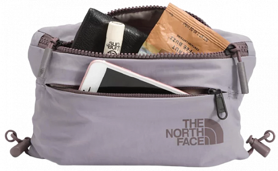 Поясная сумка женская The North Face Never Stop Alt Carry Minimal Grey/Graphite Purple - Фото 3 большая