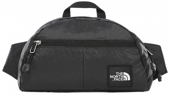 Поясная сумка The North Face Flyweight Bum Bag Asphalt Grey/TNF Black - Фото 1 большая