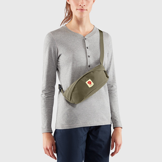 Поясная сумка Fjallraven Ulvo Hip Pack Medium Green - Фото 3 большая
