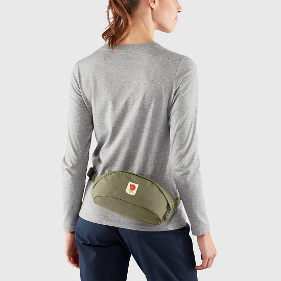 Поясная сумка Fjallraven Ulvo Hip Pack Medium Green - Фото 4 большая