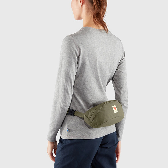 Поясная сумка Fjallraven Ulvo Hip Pack Medium Green - Фото 5 большая