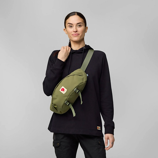 Поясная сумка Fjallraven Ulvo Hip Pack Large Green - Фото 3 большая