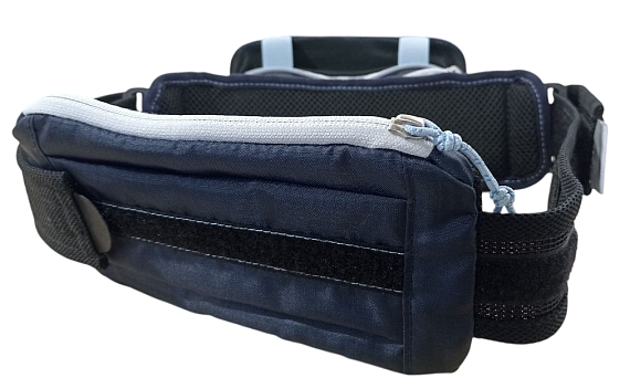 Поясная сумка Mizuno Bottle Waist Pouch Navy/Blue - Фото 3 большая