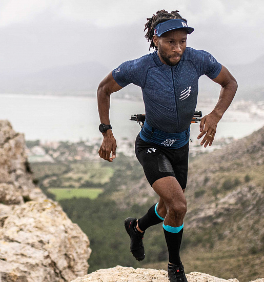Стартовый пояс Compressport Free Belt Pro Синий - Фото 2 большая