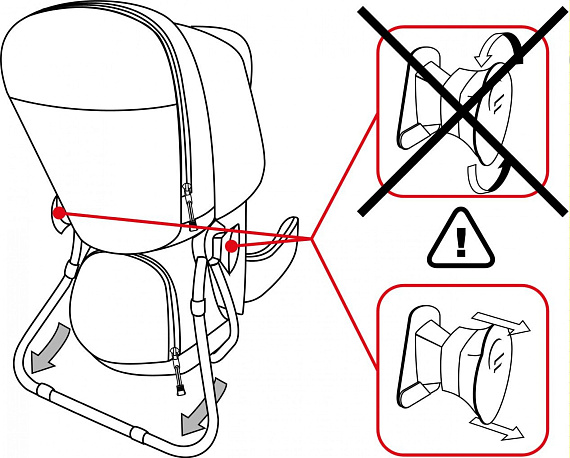 Рюкзак-переноска Ferrino Wombat Blue - Фото 5 большая