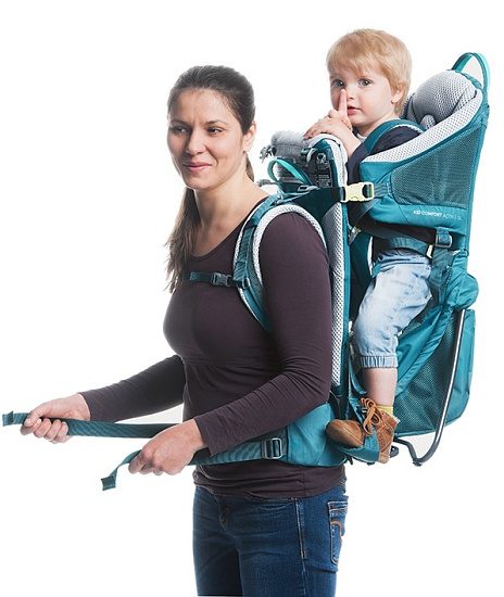 Рюкзак-переноска Deuter Kid Comfort Active SL Denim - Фото 5 большая